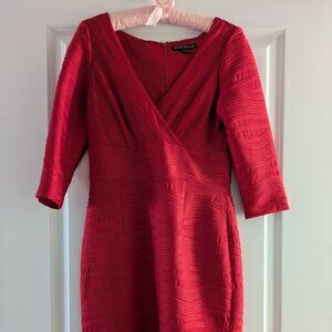 Jessica Howard Red Dress with Texture
